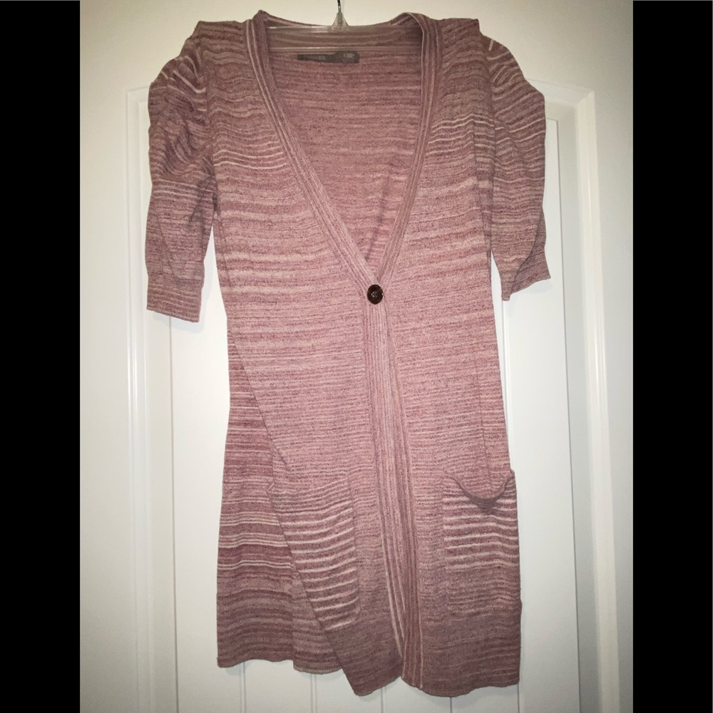 Rubbish Sweater Cardigan w/button & pockets